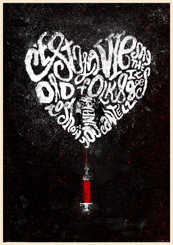 xombiedirge:  Pulp Fiction Series by Peter Strain / Tumblr / Store 47cm X 33.23cm giclee