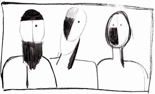 Three heads, Kazimir Malevich