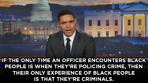thedailyshow:Trevor addresses racial bias in the wake of the fatal police shooting of Terence Crutch