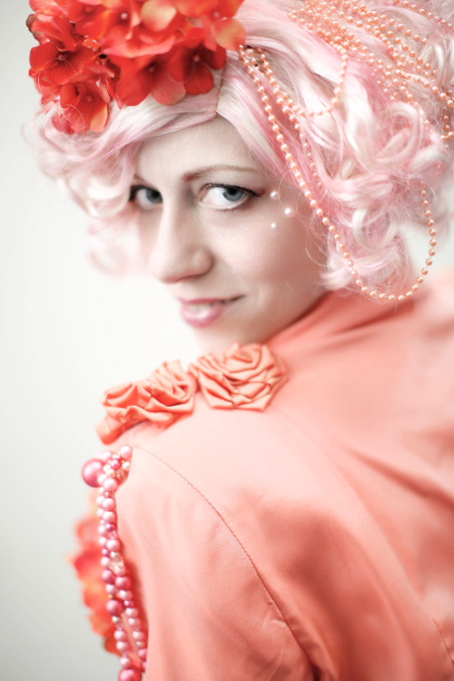 vastderp: jumpingjacktrash: rainbowbarnacle: ceruleancynic: Effie Trinket at Katsucon, all photos by