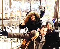 salvatore-vampire:  Nina Dobrev with her family in Washington and NYC (Dec, 2013)@paintaworld: