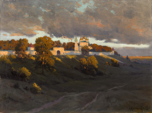 KONSTANTIN KRYZHITSKYPechersky Ascension Monastery, Nizhny NovgorodOil on Canvas45 x 60 cm