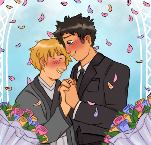birdsbian:this is late but congratulations to mr and mr mob psycho