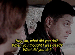 out-in-the-open:  Dean Fucking Winchetser y’all. Always looking out for Sammy.