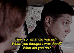 out-in-the-open:  Dean Fucking Winchetser y’all. Always looking out for Sammy. Even if it kills him!Sam version 