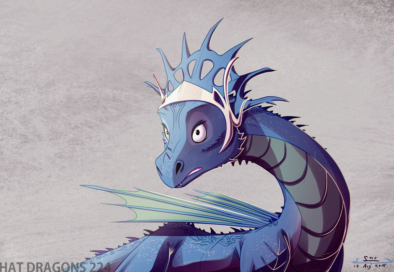 Hat Dragons - Queen Narissa in dragon form! From the movie...