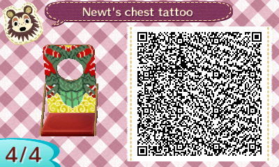 kochokoi:  this took a lot longer than i was expecting oh my god a face cut-out standee for Animal Crossing based on Newt’s chest tattoo in Pacific Rim. ( u v u)* enjoy.  omfg