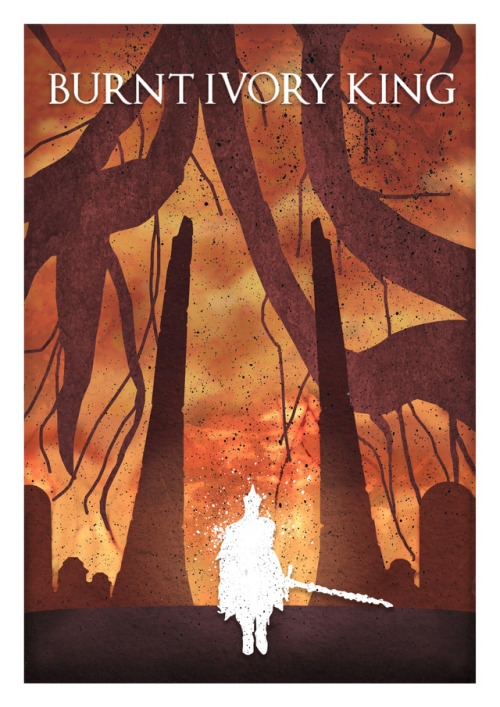 Dark Souls 2 Burnt Ivory King Poster 