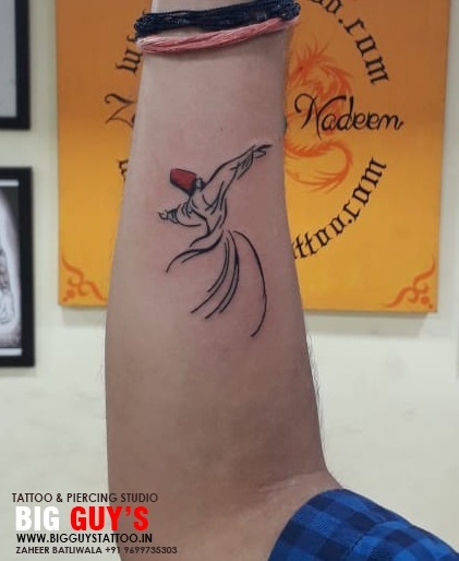 Big Guys tattoo — Sufi dance calligraphy Tattoo on the Forearm is...