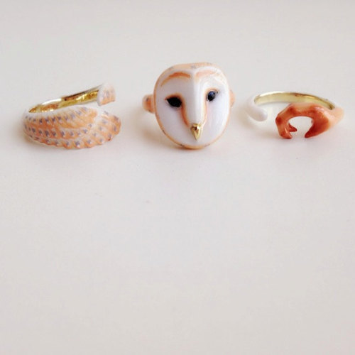 sosuperawesome:  Three piece ring sets by DAINTYmeBOUTIQUE on Etsy 