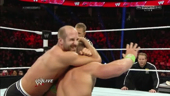 Cesaro headlock with a little something extra
