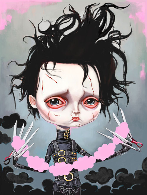 Edward Scissorhands is sad.This is a painting I did last year but I’m reposting because I&