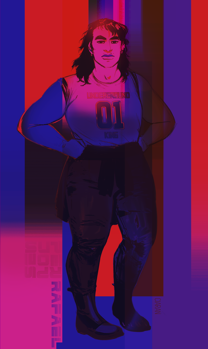 saint-vagrant: sketches from a weekend ago and one of rafael wearing a fave outfit.