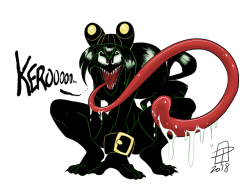 stardragon77: callmepo:  Venomized Froppy!  I always draw one creepy image for Halloween and this is it!  KO-FI / TWITTER  Okay, I admit that this is soooo damn cool and frightening at the same time.   