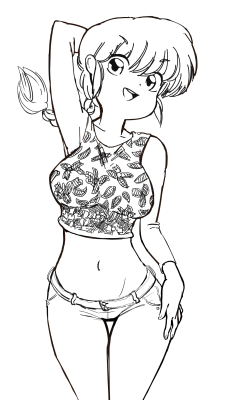 jtsketch:  Ranma drawing I was asked to do!