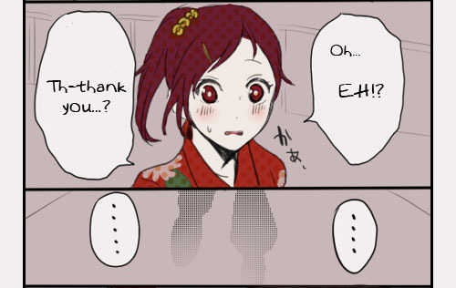  Source: 黒豚Scanlation: firstmessage (I do not claim to know any Japanese, so