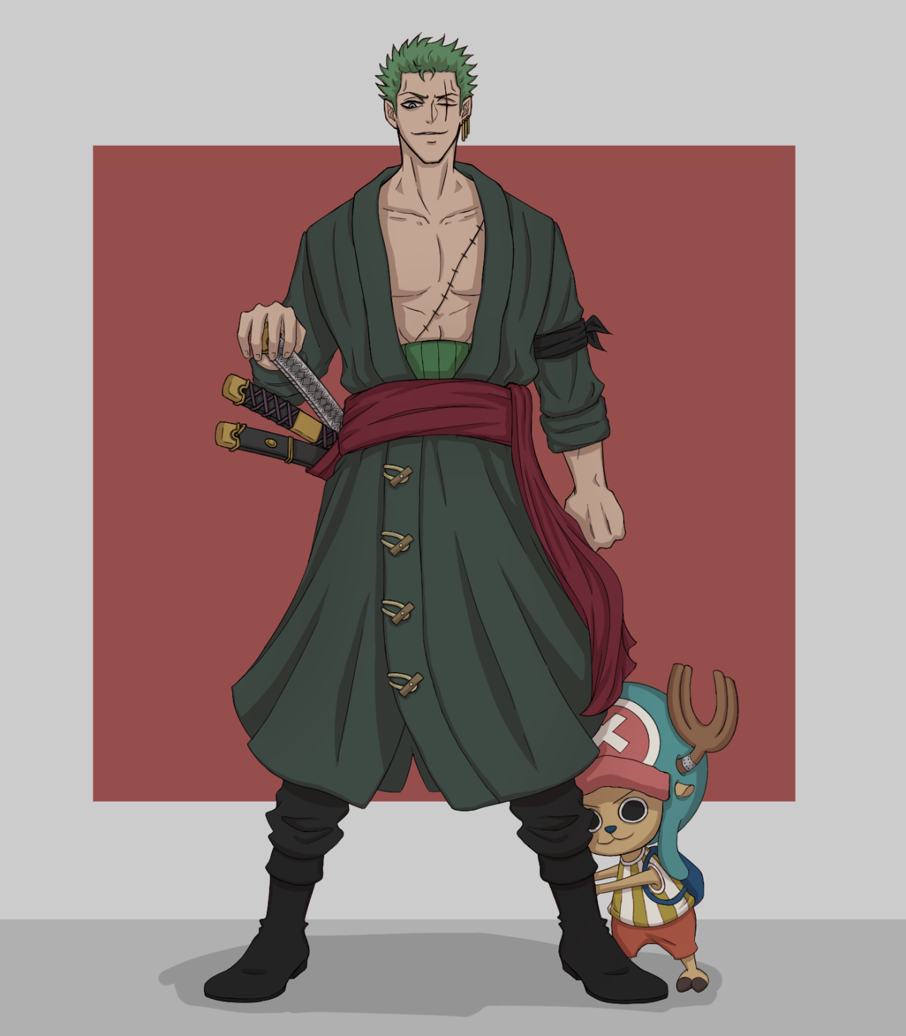 Zoro is Chopper's dad by CaptainBaster on DeviantArt