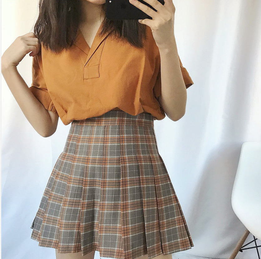 Aesthetic Outfits — liliest: pleated plaid skirt currently 80% off...