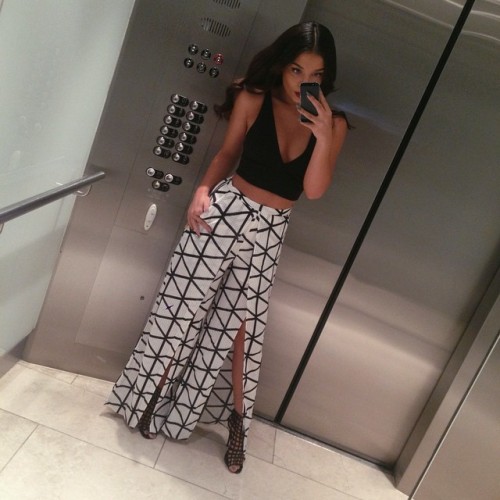 shannenjai: You saw it here first @runawaythelabel split front pant goodness #thankmelater #workdone