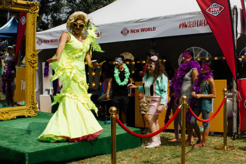 Big Gay Out, Coyle Park, Point Chevalier, Auckland, 2017. NZ is committed to ending HIV by 2025.