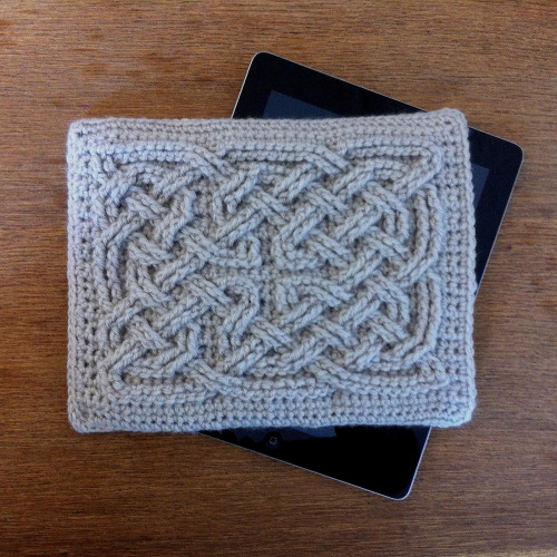 Book of Kells - Square Knot iPad Case by Suvi Geary