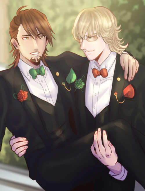 kyarymell:thank you @coffee-and-guns for commissioning @mysticalkhfan my OTP for my birthday! I crie