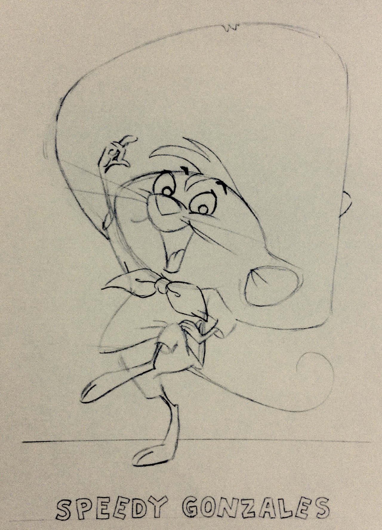Classic Animation Art — Publicity drawing. c. early 1960s.