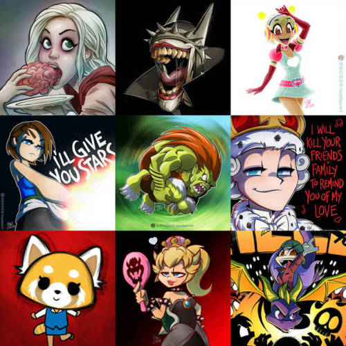 lazytigerart:Best nine 2018 by lazytigerart