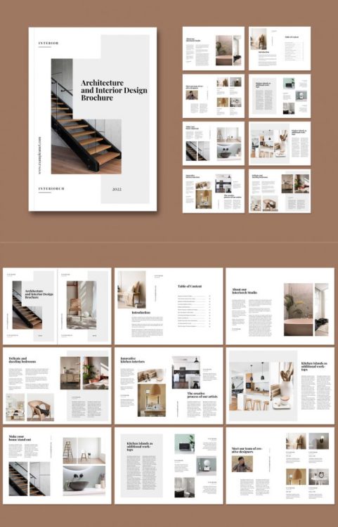  Minimal Architecture & Interior Design Brochure Template for Adobe InDesign Download here.Follo