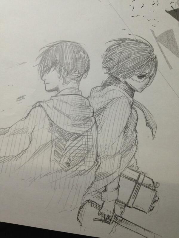 suniuz dug around SnK episode 13 endcard illustrator Yusuke Nomura&rsquo;s old