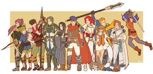 softlytired: Ever since I finished the Tellius games I wanted to draw the Greil Mercenaries, and 3 m