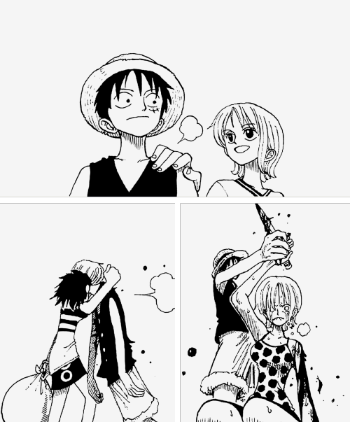 zorobae: Luffy and Nami throughout the years | requested by anon