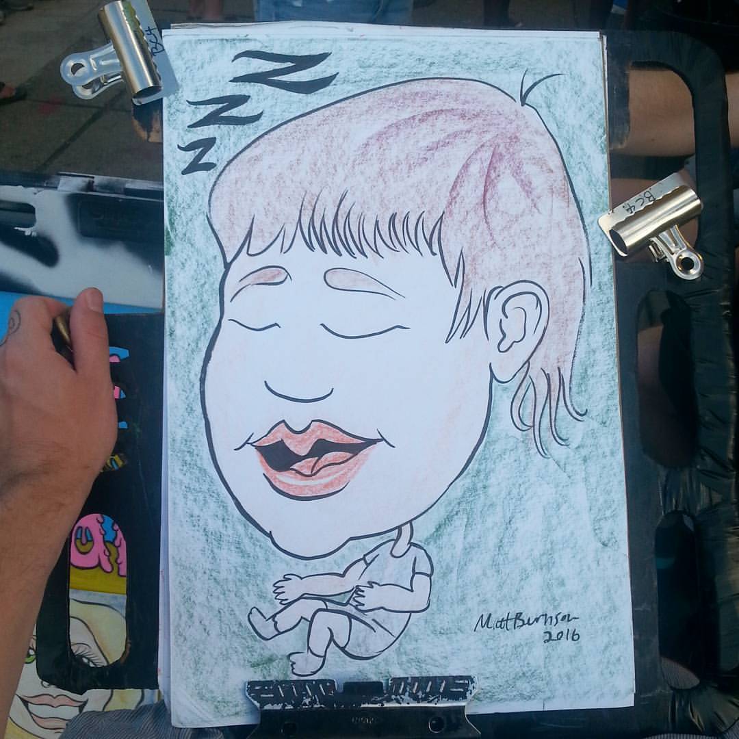 Doing caricatures at Dairy Delight!  #art #drawing #artstix #caricatures #caricature