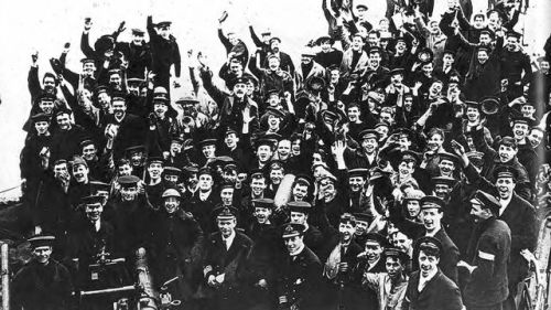 british sailors during the battle of zeebrugge in belgiumduring world war one 23th of april 191