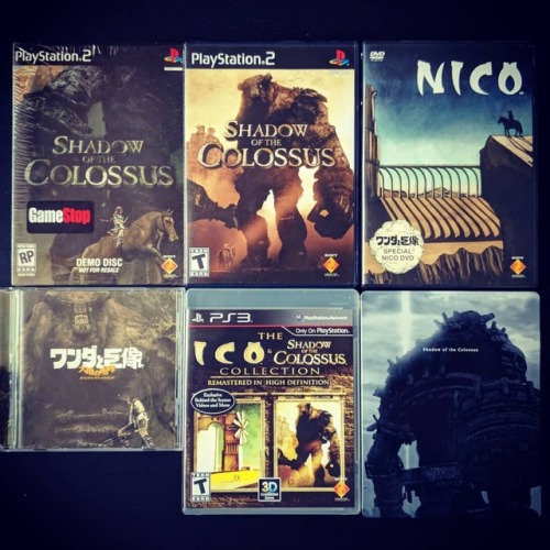 My Shadow of the Colossus disc collection. I was a huge Ico fan from day one so when SotC was announ
