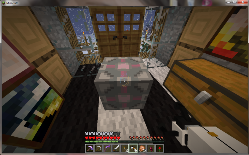 Having so much fun with this new mod! Companion Cube! :D 