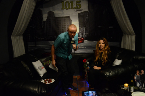 villegas-news:  Pictures of Jasmine’s live interview at 101.5