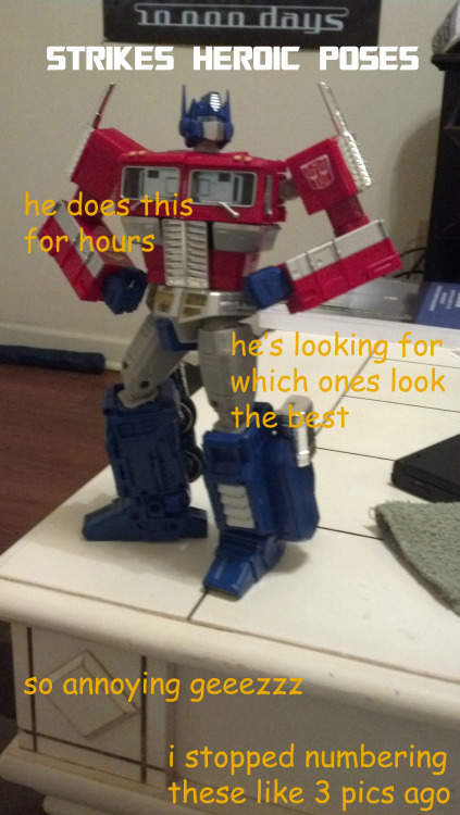 transformrollout94:  What Optimus Prime does on his days off 