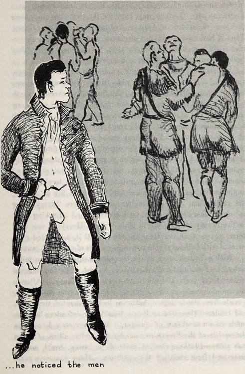 profoundgaiety: “He noticed the men.” From Rogers’ Rangers by Augustus Mason, 1956.  