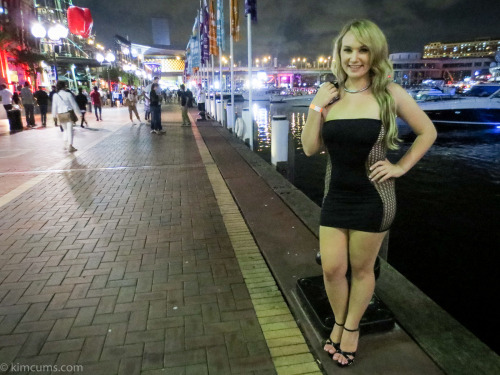 Porn Pics All dressed up for dinner at Darling Harbour!