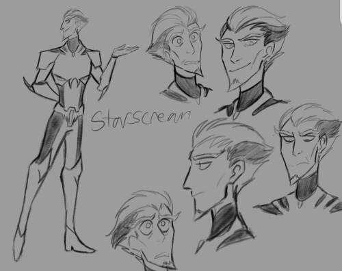 I Kind Of Wanted To Do My Own Spin Of Starscream In Human Form. Then I Went And Did Predaking. 