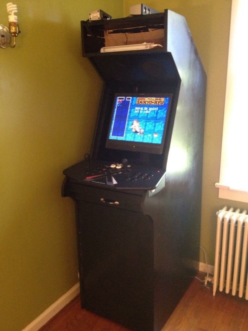 Happy birthday to my Galaga themed MAME cabinet, I finished building it 2 years ago