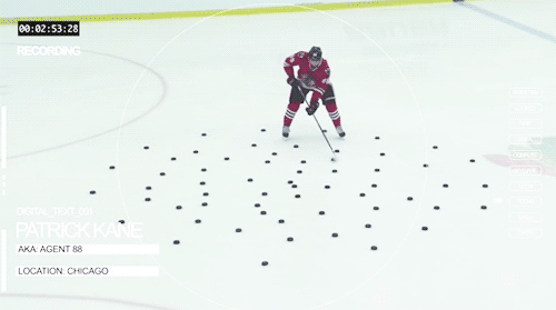 buzzfeedsports:official-nhl:The above is Patrick Kane stickhandling. The below gif is Brandon Bollig