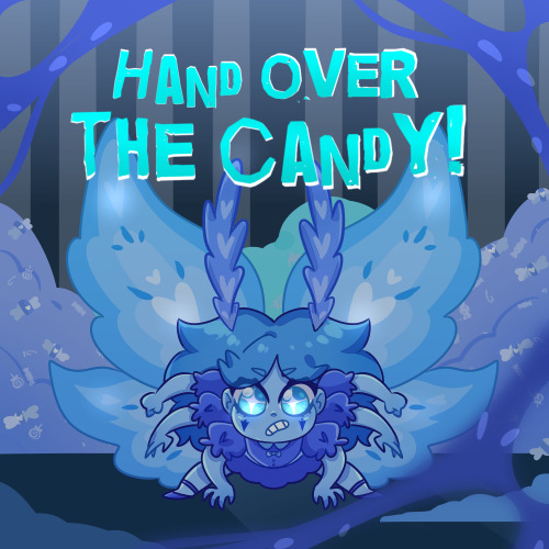 Hand over the candy!On her fifth birthday, Sunnia became Mewberty because she ate too much sugar.She