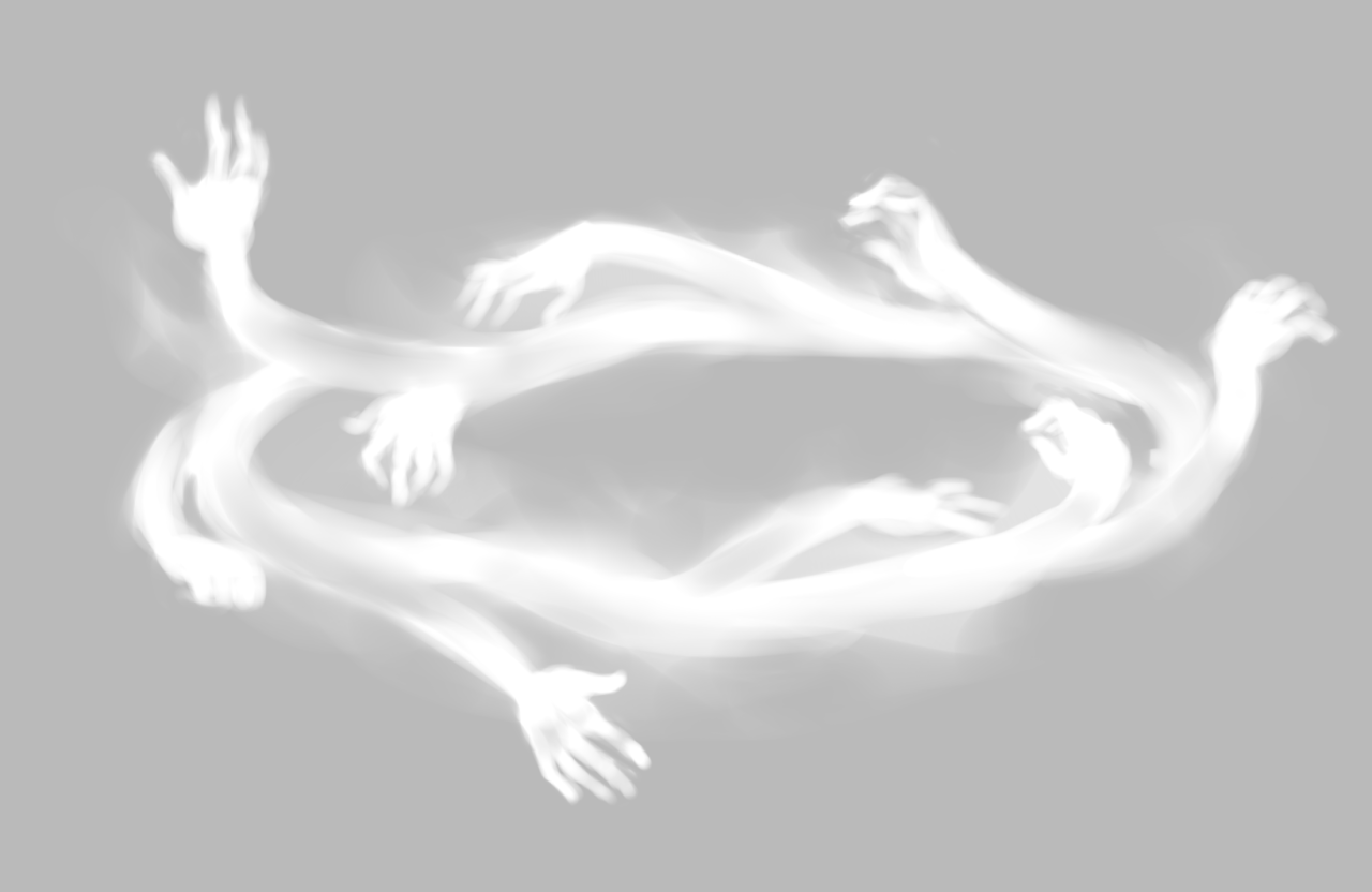 it-a:  Last night I had a dream about a smokey/ghost ring of hands that were called