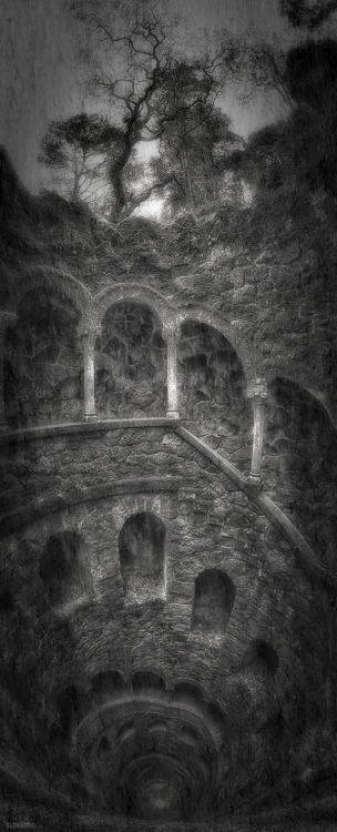 slobbering:  The Iniciatic Well, Entering the Path of Knowledge  ~ Regaleira Estate, Sintra, Portugal