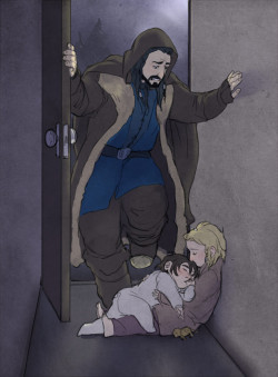 Kaciart:   Babybirdblues Said: A Young Fili And Kili Proudly Displaying Their Growing