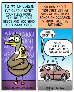 fowllanguagecomics:  La-la-la…Bonus Panel,