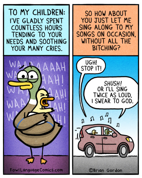 fowllanguagecomics:  La-la-la…Bonus Panel, Instagram 