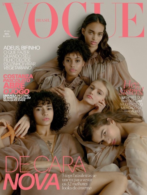 Ellen Rosa, Samile Bermannelli, Mia Brammer, Fernanda Oliveira, and Linda Helena for Vogue Brasil Ap